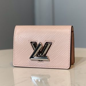 Replica Louis Vuitton M68681 LV Twist Multicartes Wallet in Pink Epi leather