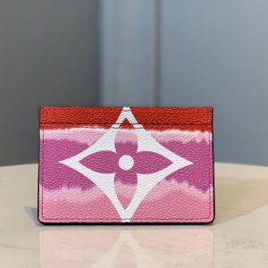 Replica Louis Vuitton M69115 LV Escale Card Holder In Red Monogram Canvas