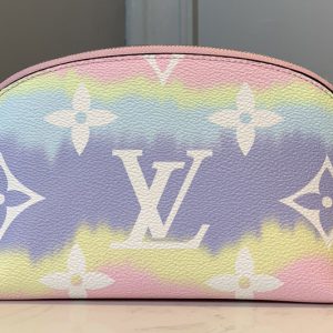 Replica Louis Vuitton M69139 LV Escale Pochette Cosmetique Bag In Pink Monogram Canvas