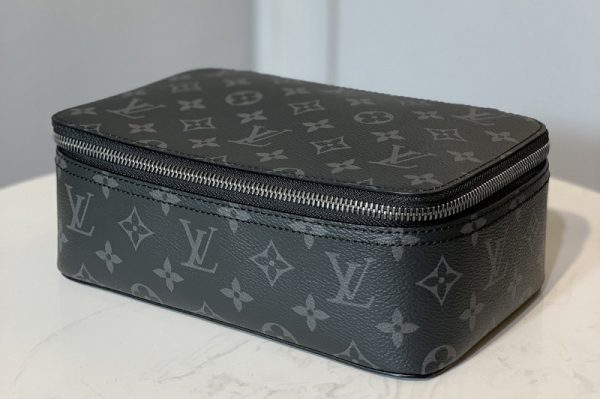 Replica Louis Vuitton M43689 LV Packing Cube MM in Monogram Eclipse Canvas