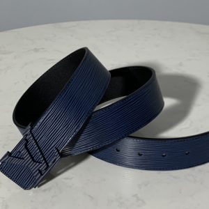 Replica Louis Vuitton M9229 LV initiales 40mm Epi Leather Belts Blue