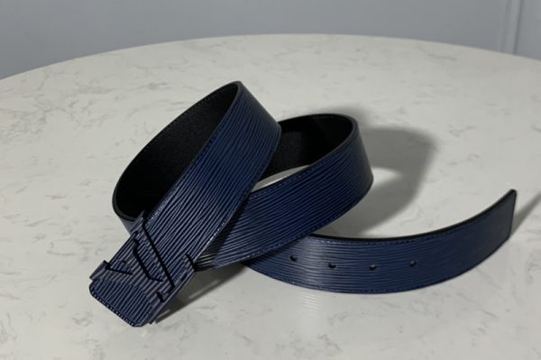 Replica Louis Vuitton M9229 LV initiales 40mm Epi Leather Belts Blue