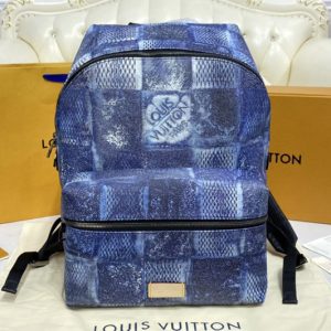 Replica Louis Vuitton N50060 LV Discovery backpack in Damier Salt canvas