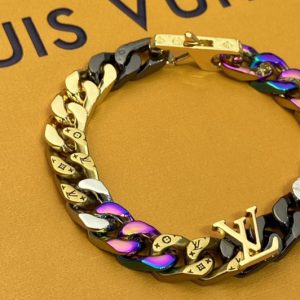 Replica Louis Vuitton M69464 LV Chain Links Patches bracelet in Multicolor