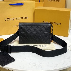 Replica Louis Vuitton M81115 LV Gaston Wearable Wallet in Monogram Shadow leather