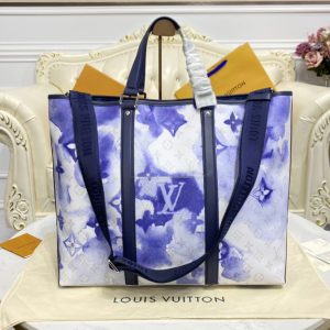 Replica Louis Vuitton M45755 LV New Tote GM Bag in Monogram Watercolor Blue coated canvas