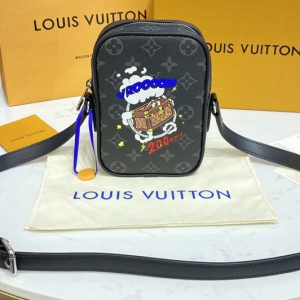 Replica Louis Vuitton M45928 LV Danube PPM Bag in Monogram Eclipse Canvas