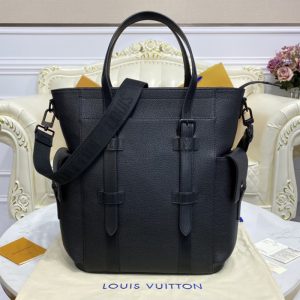 Replica Louis Vuitton M58479 LV Christopher backpack in Black Taurillon leather