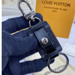 Replica Louis Vuitton M69480 LV Monogram Reverse key holder and bag charm in Monogram Eclipse Canvas