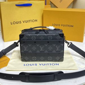 Replica Louis Vuitton M45935 LV Handle Soft Trunk Bag in Monogram Eclipse Canvas