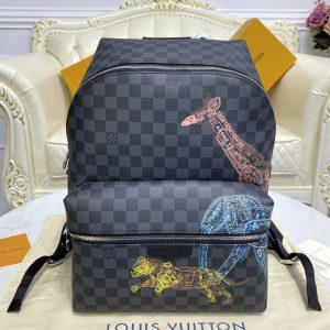 Replica Louis Vuitton N45275 LV Discovery Backpack on Damier Graphite canvas