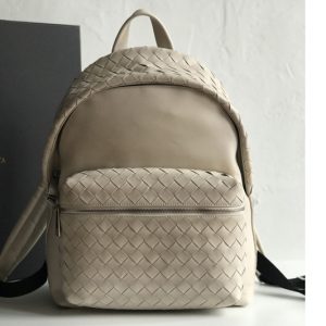 Replica Bottega Veneta 599634 BV Backpack In White woven calfskin