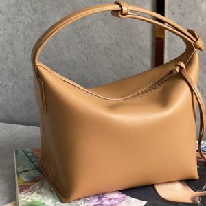 Replica Loewe Cubi Crossbody bag in Warm Desert supple smooth calfskin