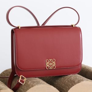 Replica Loewe Goya bag in Red silk calfskin