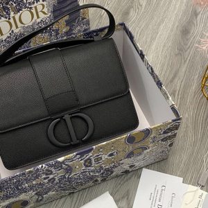 Replica Dior 30 M9203 Montaigne Bag in Black Grained Calfskin