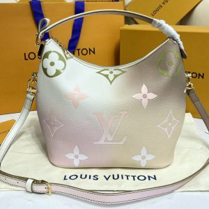 Replica Louis Vuitton M59861 LV Marshmallow PM handbag in Sunset Kaki Monogram Canvas