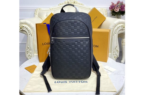 Replica Louis Vuitton N45287 LV Michael Backpack NV2 in Damier Infini Onyx leather