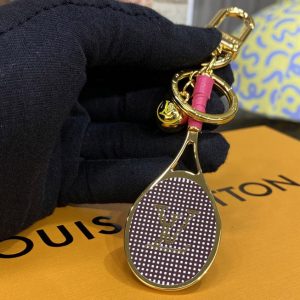 Replica Louis Vuitton M00839 LV Serve keyring in Red Leather