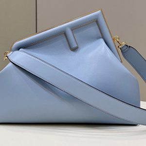 Replica Fendi 8BP127 Fendi First Medium bag in Blue leather