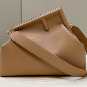 Replica Fendi 8BP127 Fendi First Medium bag in Beige leather