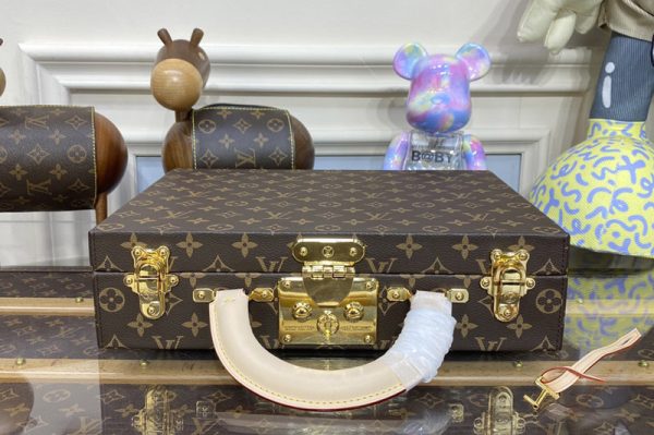 Replica Louis Vuitton M20076 LV Jewelry vanity in Monogram Canvas With Beige