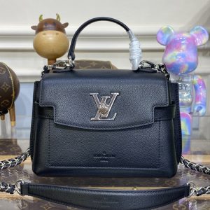 Replica Louis Vuitton M20997 LV Lockme Ever Mini handbag in Black Grained calf leather