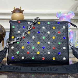 Replica Louis Vuitton M22429 LV Coussin PM handbag in Black Leather