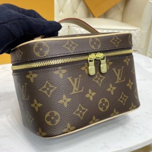 Replica Louis Vuitton M44936 LV Nice Nano vanity case in Monogram coated canvas