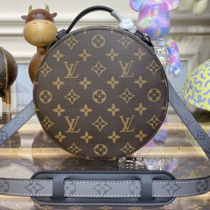 Replica Louis Vuitton M46273 LV Audio Case in Monogram Macassar coated canvas