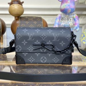 Replica Louis Vuitton M81783 LV Steamer Wearable Wallet in Monogram Eclipse coated canvas