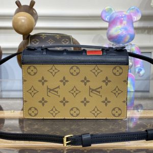 Replica Louis Vuitton M81830 LV Book chain wallet in Monogram Reverse coated canvas