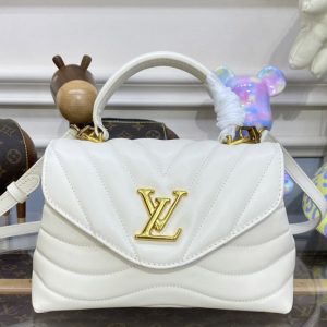 Replica Louis Vuitton M21797 Hold Me top-handle bag in White Smooth cowhide leather