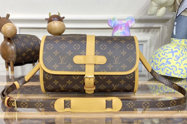 Replica Louis Vuitton M51369 LV Marne Shoulder Bag in Monogram Canvas