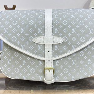 Replica Louis Vuitton M40666 LV Saumur Bag in Beige Monogram Denim