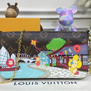 Replica Louis Vuitton M81857 LV Felicie Pochettein in Monogram coated canvas