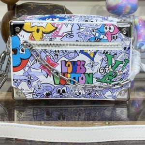 Replica Louis Vuitton M82008 LV Mini Soft Trunk Bag in Multicolor Monogram Comics coated canvas