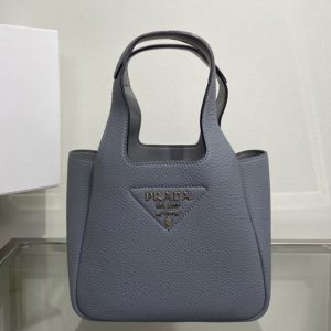 Replica Prada 1BA349 Leather mini bag in Gray Togo Leather