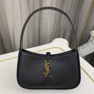 Replica Saint Laurent 710318 YSL LE 5 À 7 MINI SATIN Bag in Black Leather