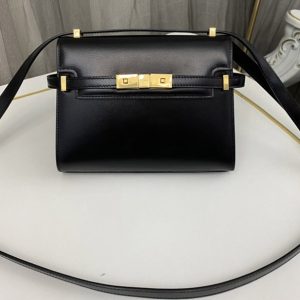 Replica Saint Laurent 727766 MANHATTAN MINI CROSSBODY BAG IN BOX SAINT LAURENT LEATHER