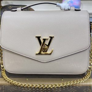 Replica Louis Vuitton M22792 LV Oxford handbag in Greige Grained calf leather