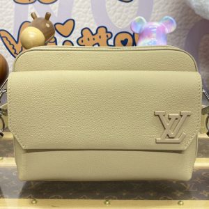 Replica Louis Vuitton M23710 LV Fastline Messenger bag in Beige Cowhide leather